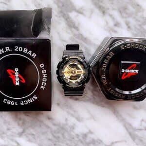 Casio GA-110GB Black Gold Waterproof Sports Watch